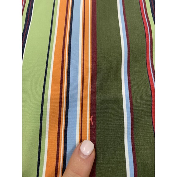 Tommy Hilfiger Mens Large Multicolor Striped Button-Down Shirt 80's 2 Ply Fabric - Picture 7 of 10